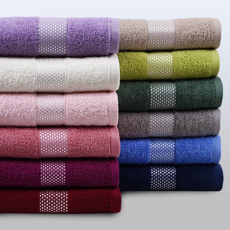 Полотенце махровое "Кристаллики" (Сиреневый)